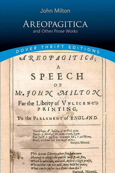 Areopagitica Book Cover - Recommendations